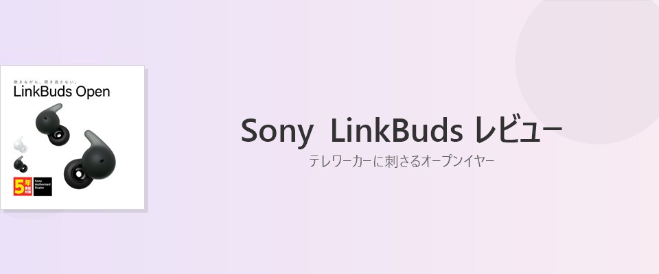 テレワーカーにこそ刺さる──Sony LinkBuds を使ってわかったこと